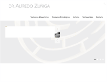 Tablet Screenshot of alfredozuniga.com